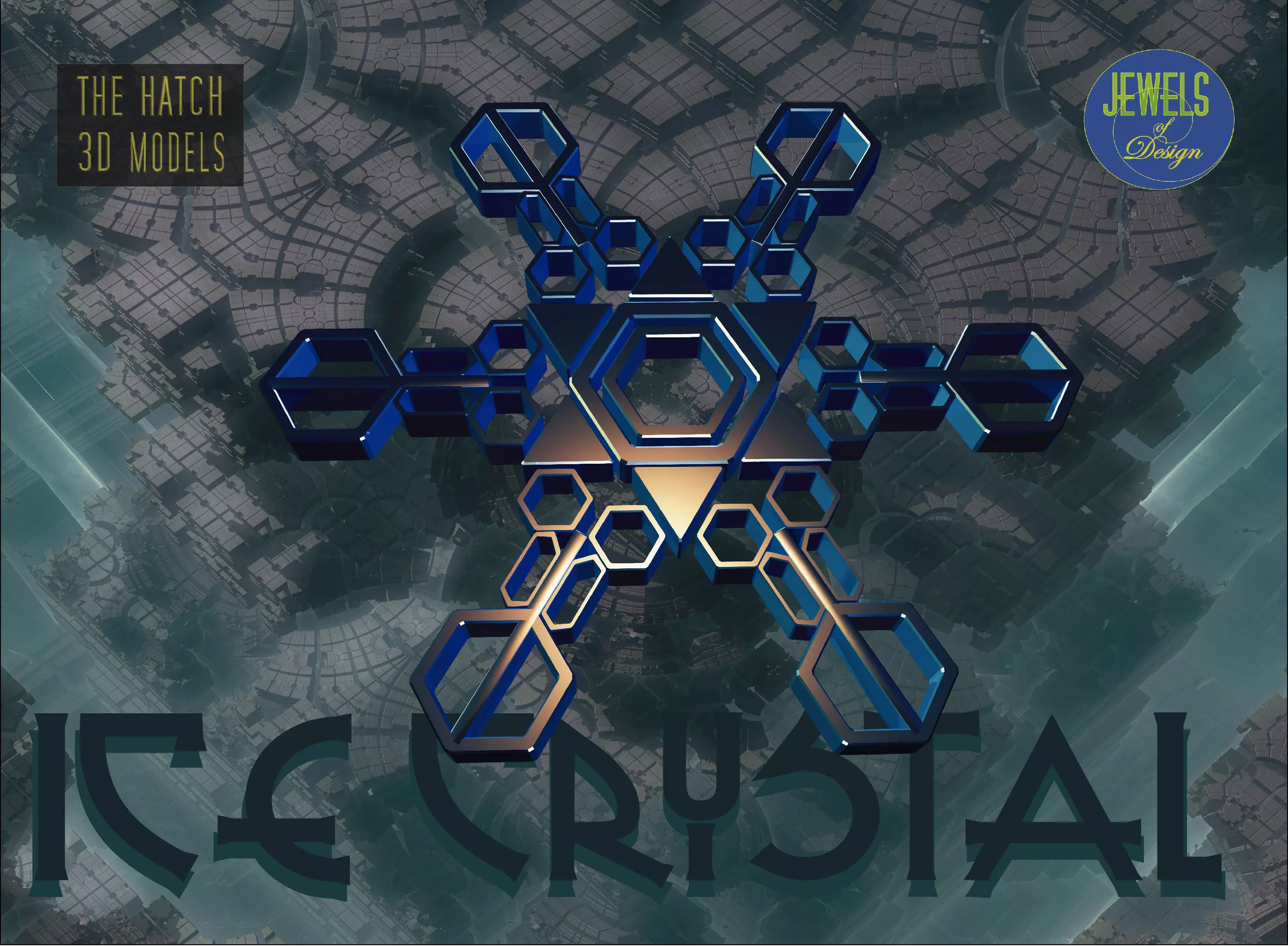 Ice Crystal Low-poly 3D model