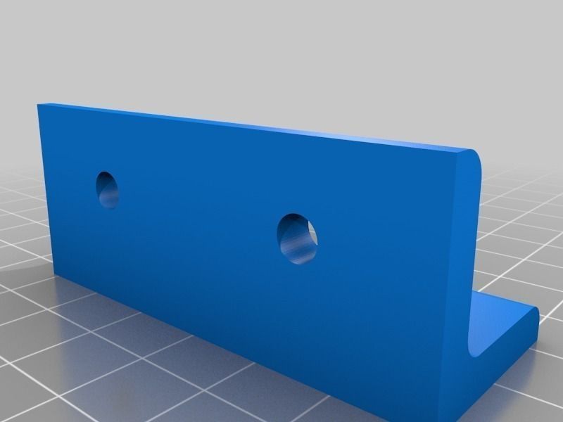 L Bracket plastic on wooden table Free 3D print model_2