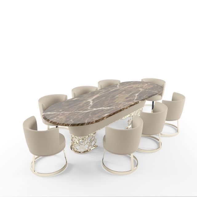 furniture table console 3D model_2