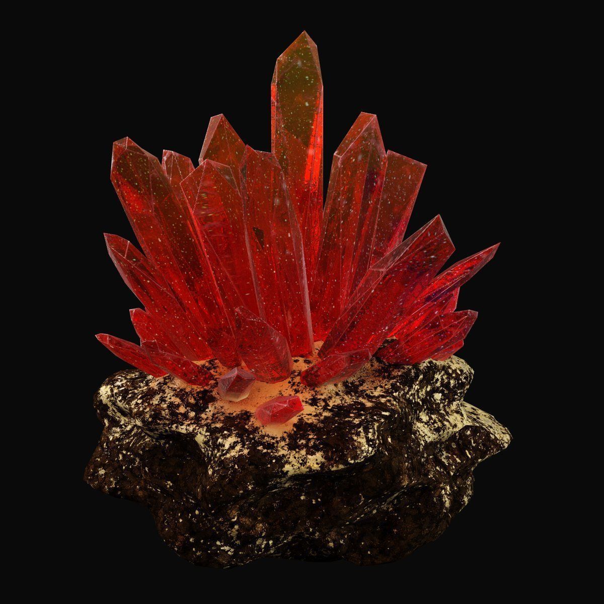 Red crystal