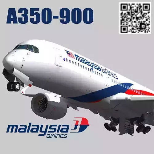 Airbus A350-900 XWB Malaysia Airlines livery 9M-MAB