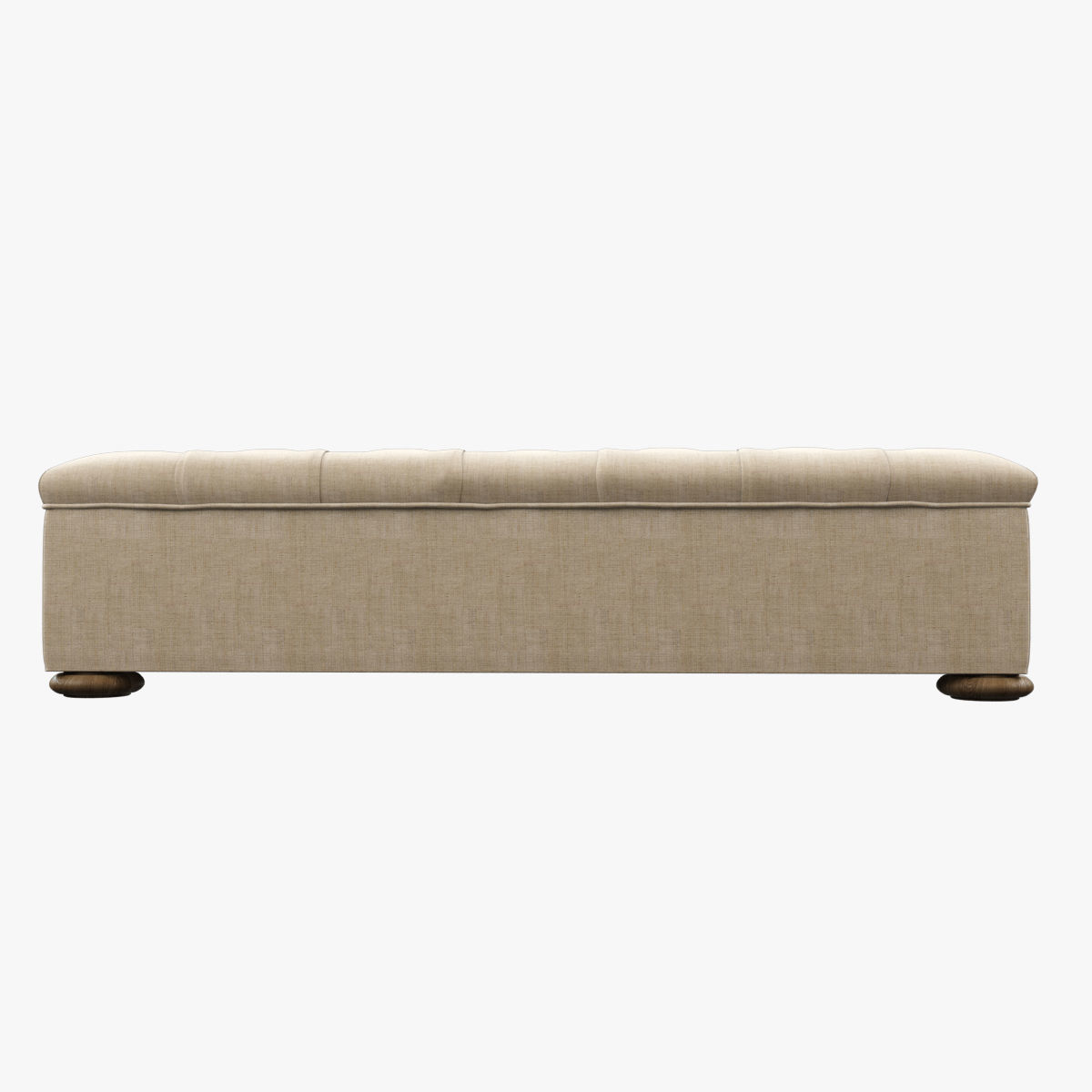 Restoration Hardware  Churchill Upholstered Coffee Ottoman  3D model_1