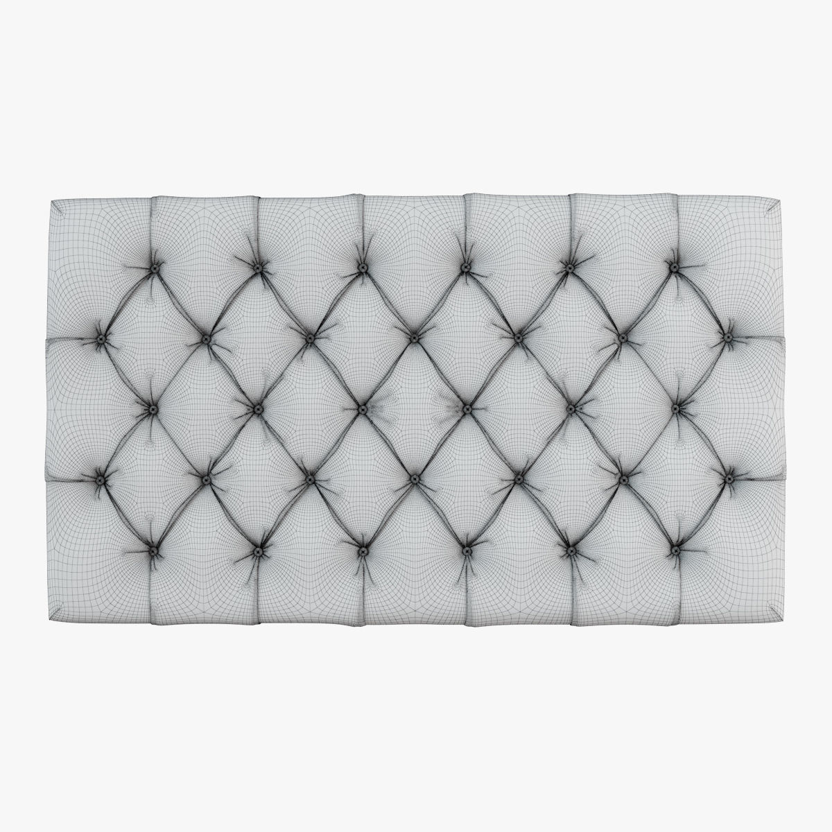 Restoration Hardware  Churchill Upholstered Coffee Ottoman  3D model_4