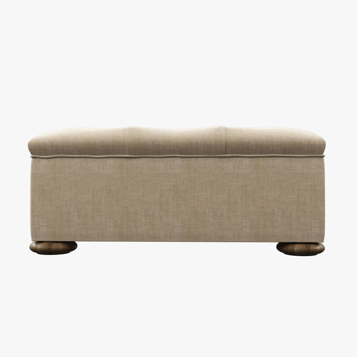 Restoration Hardware  Churchill Upholstered Coffee Ottoman  3D model_3