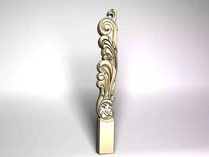 Carved baluster