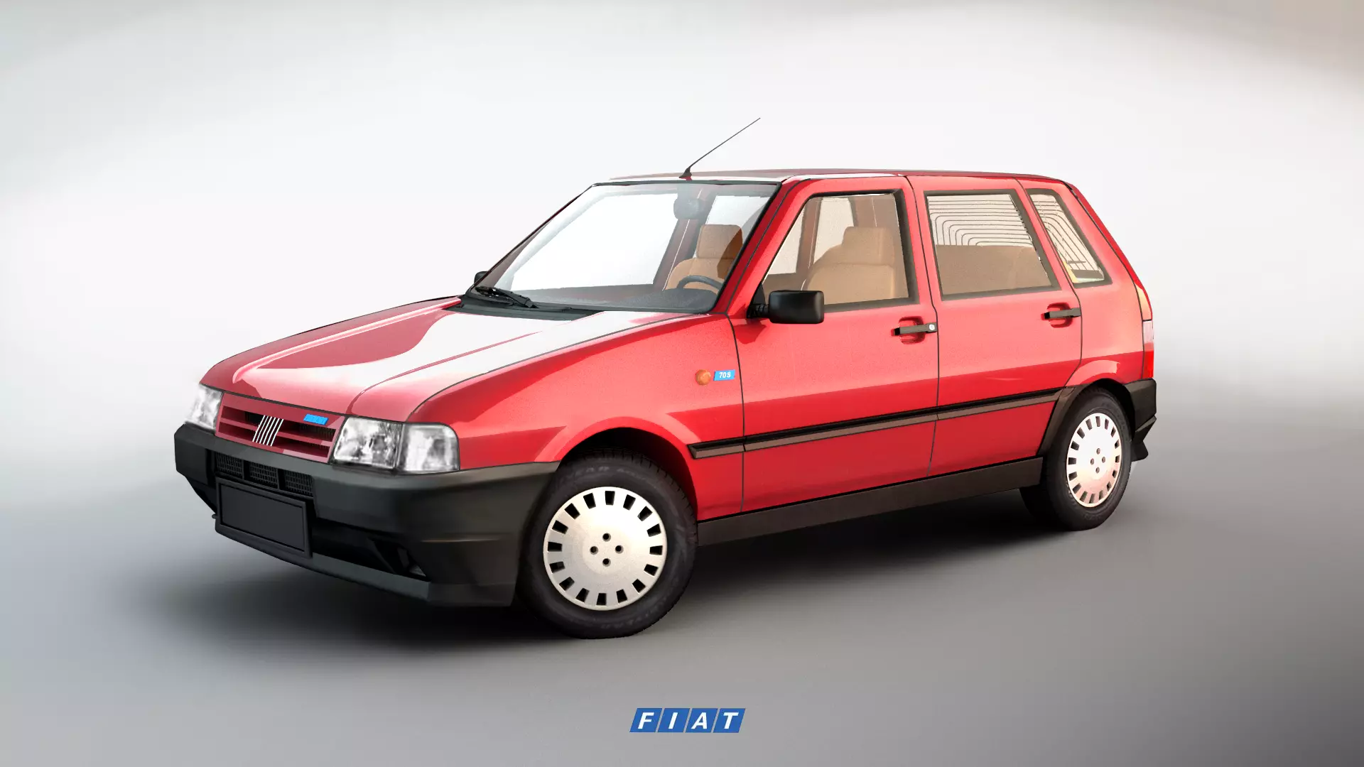 Fiat Uno 3D model_0