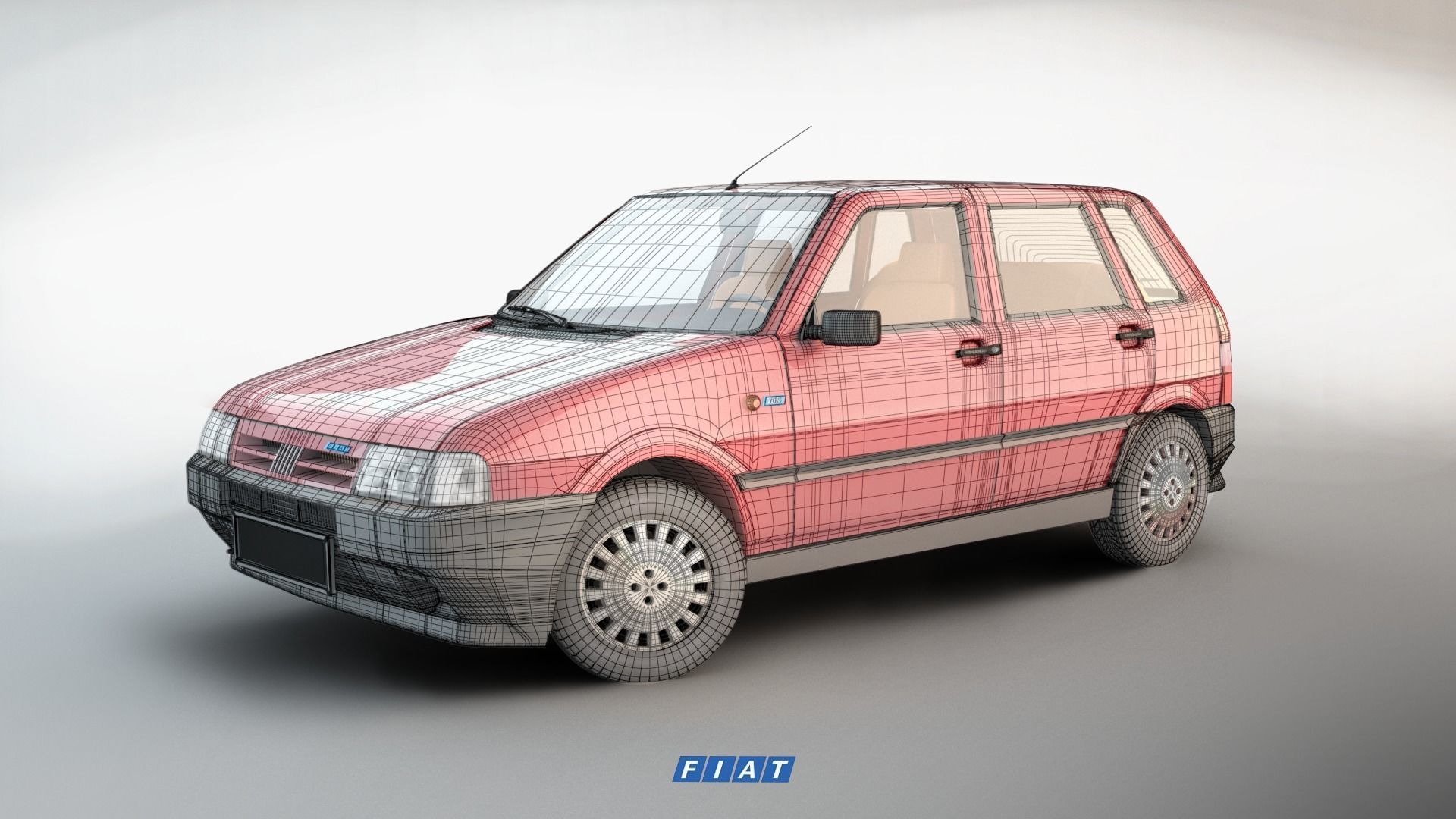 Fiat Uno 3D model_1