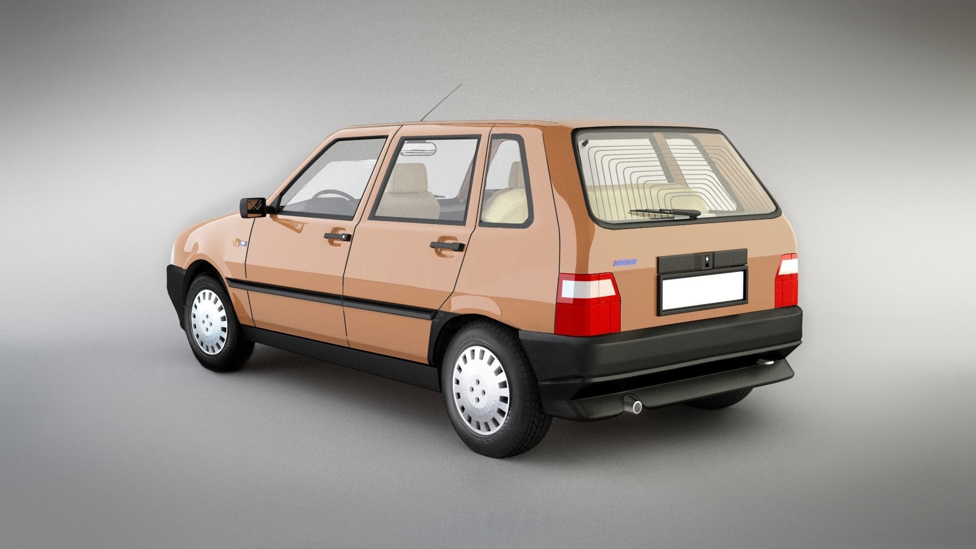 Fiat Uno 3D model_3