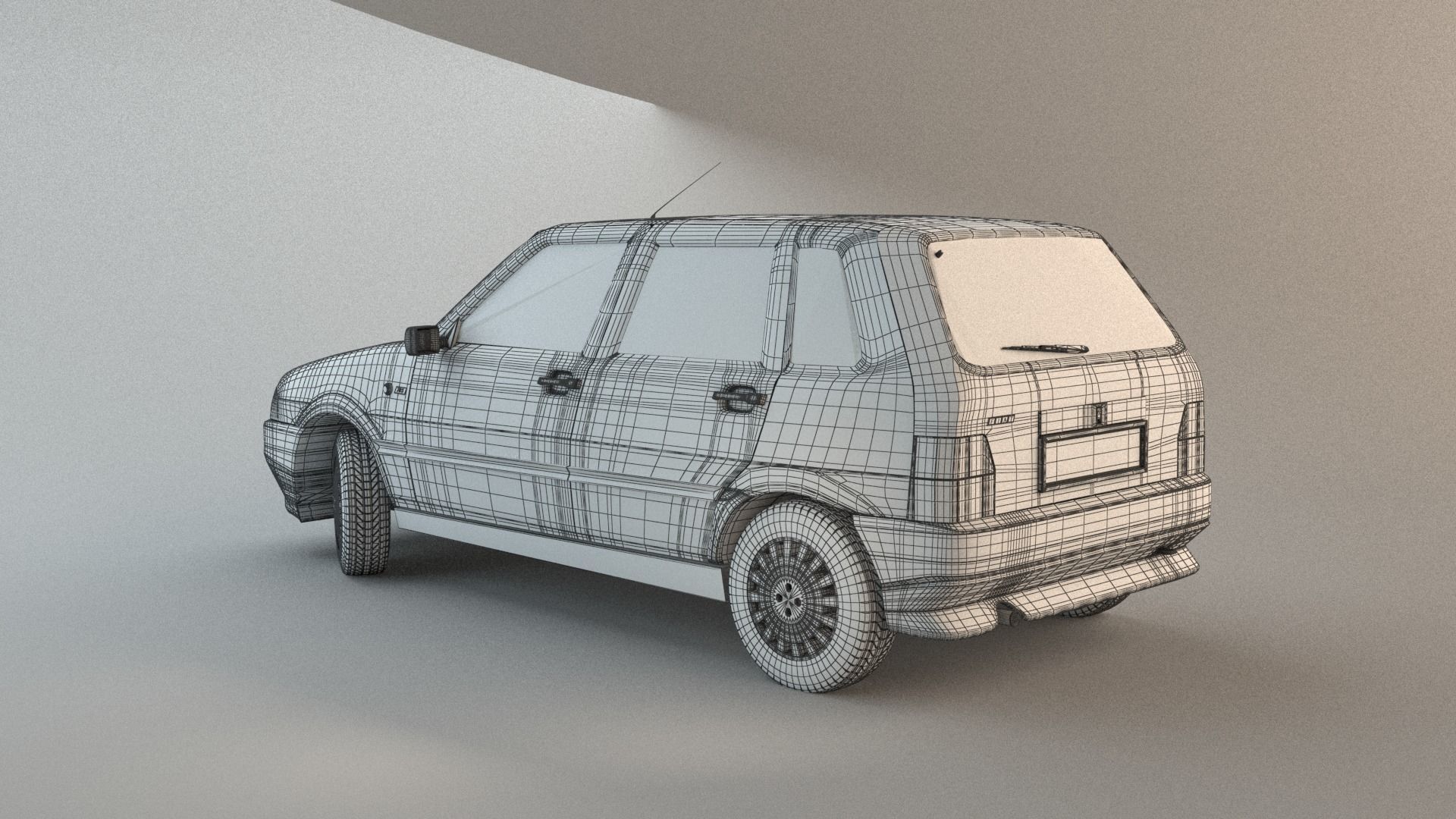 Fiat Uno 3D model_5