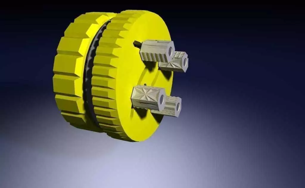 Four Jaw Self Centring Chuck Free 3D print model_0