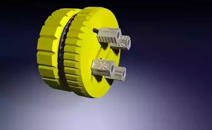 Four Jaw Self Centring Chuck Free 3D print model