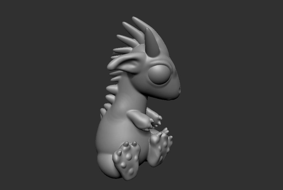 Baby Dragon 3D print model_1