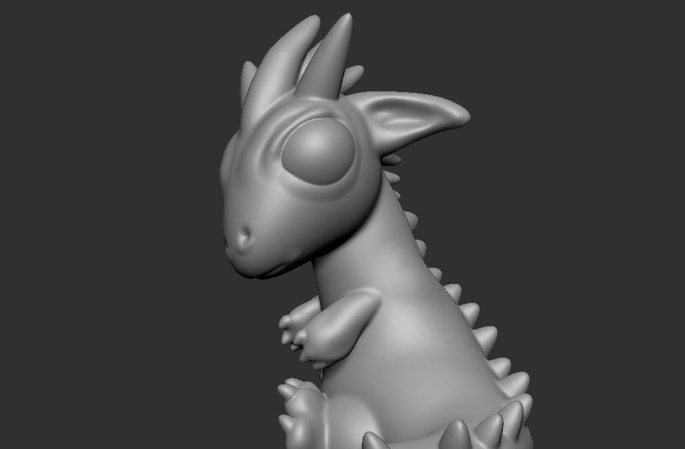Baby Dragon 3D print model_3