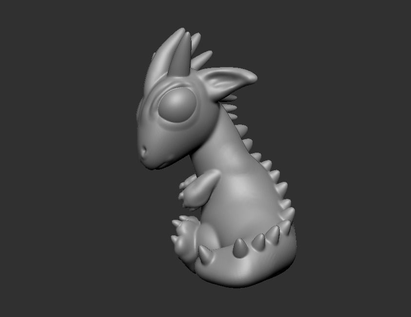 Baby Dragon 3D print model_2