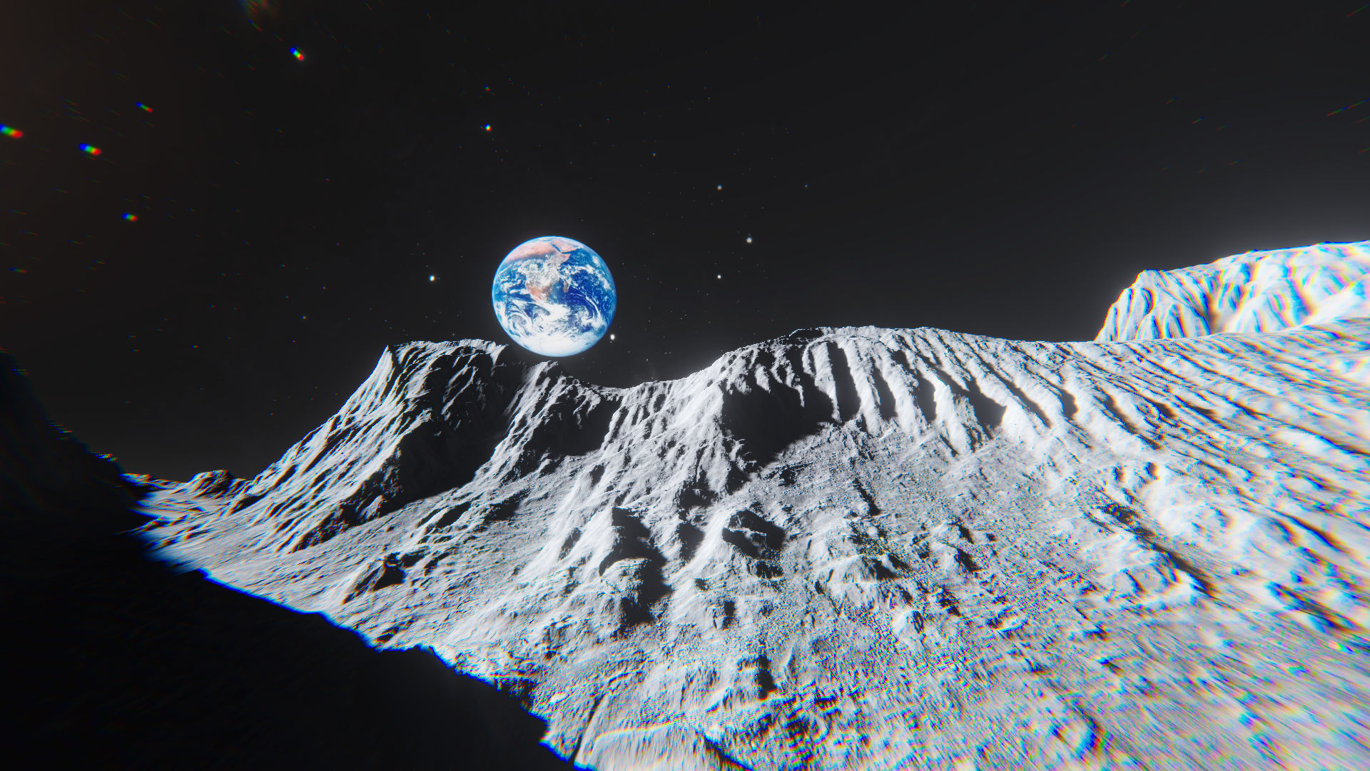 Moon Environment Pack - Unity 2017 Package Low-poly 3D model_6
