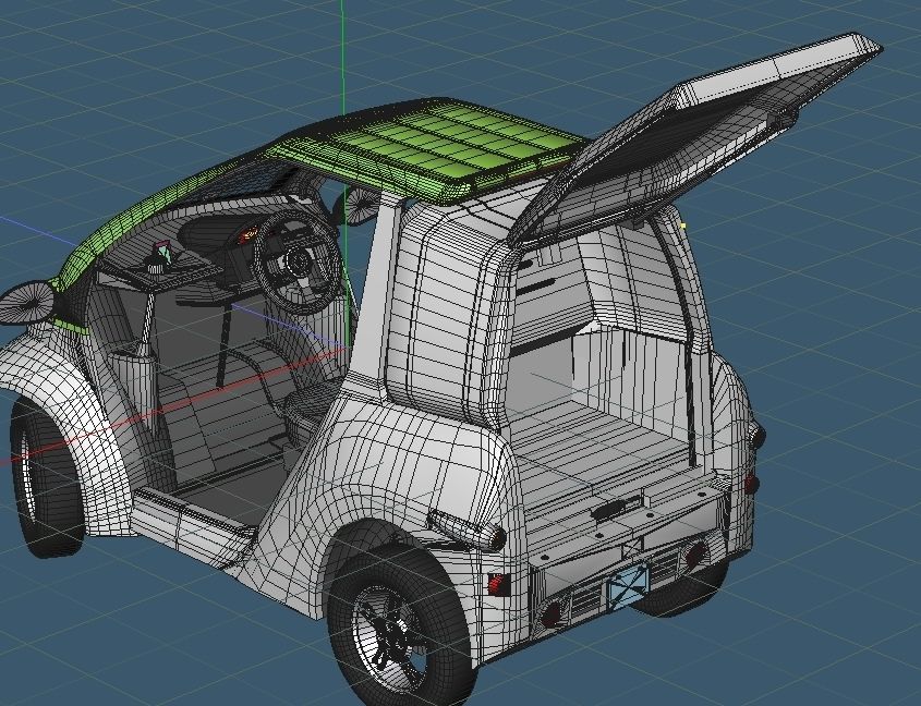 Personal Electric Vehicle 2Way early model 3D model_11