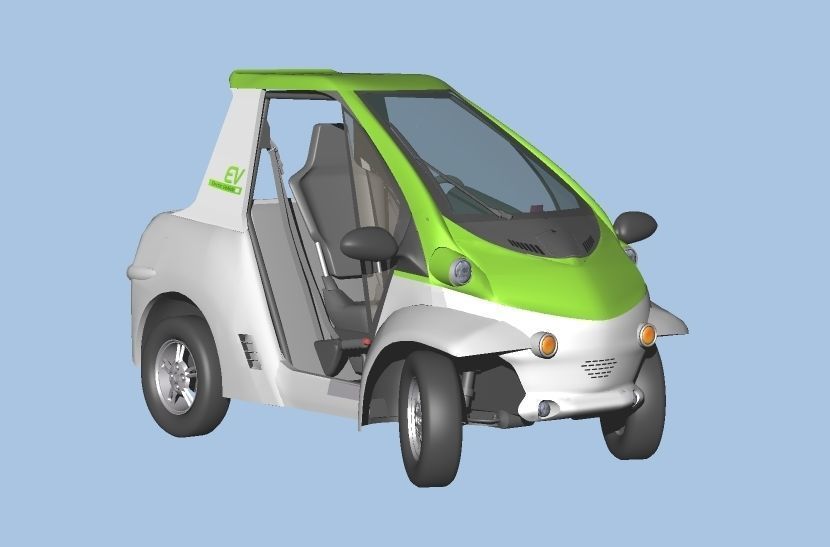 Personal Electric Vehicle 2Way early model 3D model_4