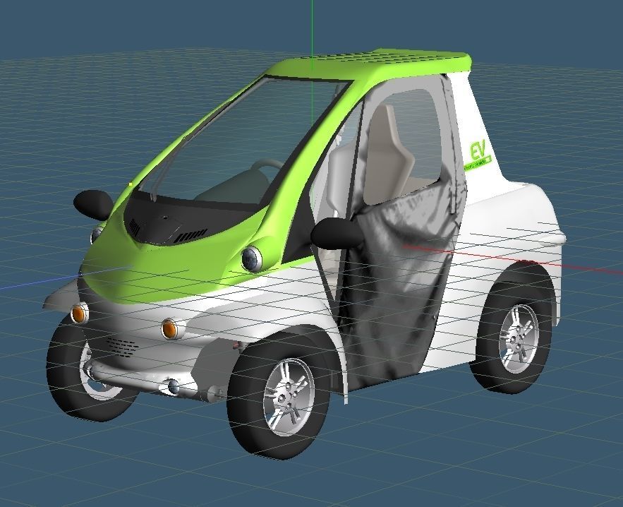 Personal Electric Vehicle 2Way early model 3D model_2