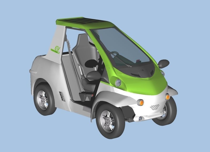 Personal Electric Vehicle 2Way early model 3D model_1