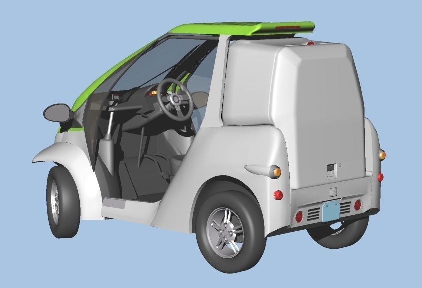 Personal Electric Vehicle 2Way early model 3D model_6