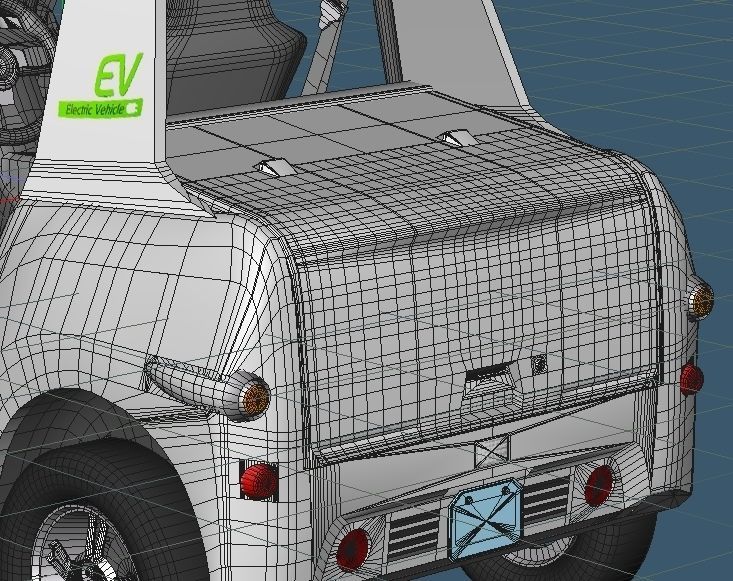 Personal Electric Vehicle 2Way early model 3D model_12