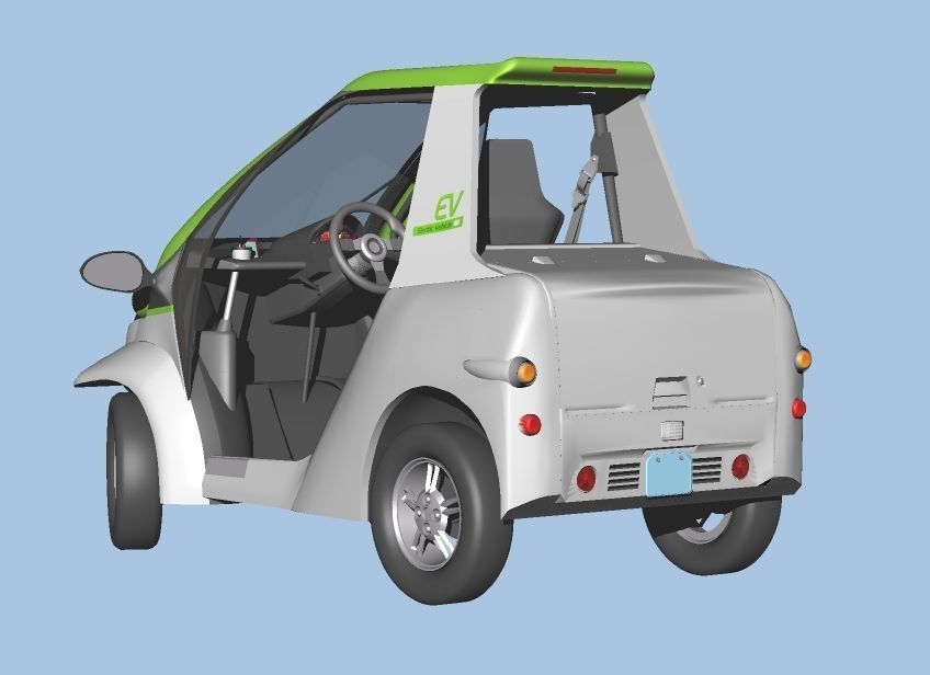 Personal Electric Vehicle 2Way early model 3D model_3