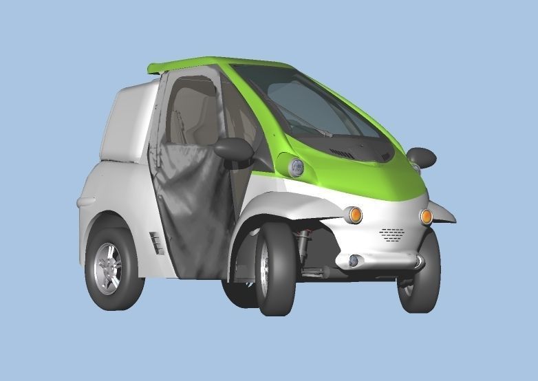 Personal Electric Vehicle 2Way early model 3D model_8