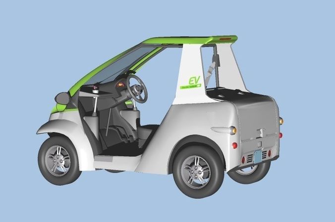 Personal Electric Vehicle 2Way early model 3D model