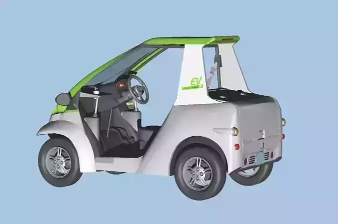 Personal Electric Vehicle 2Way early model 3D model