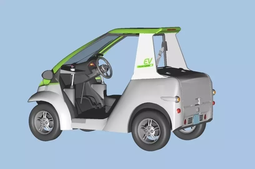 Personal Electric Vehicle 2Way early model 3D model_0