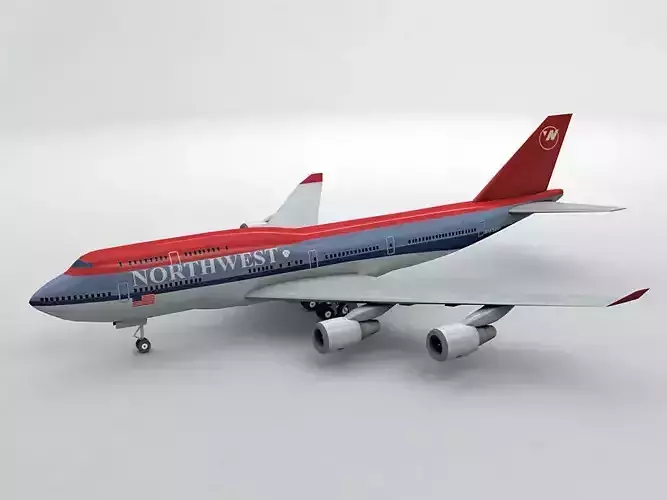 航空機・ヘリコプター NORTHWEST BOEING 747-400 scale 1:200 1:200 Inflight/B Model NORTHWEST AIRLINES Boeing 747-400 
