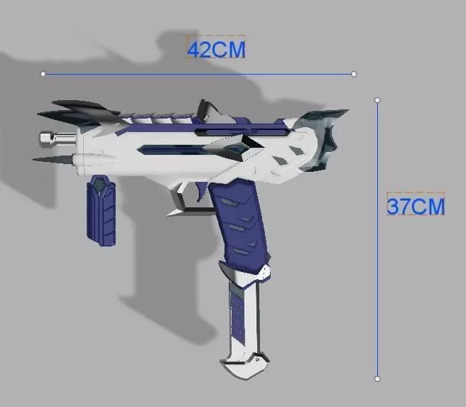 Sombra Rime Gun 3D print model