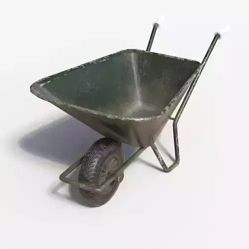 Hand Trolley Low-poly 3D model