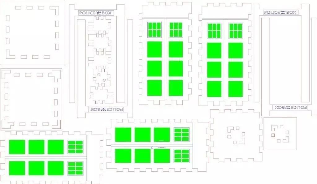 Tardis Christmas Tree Ornament Free 3D print model_0