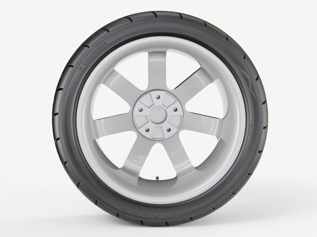 Performance Car Wheel 3D model_4
