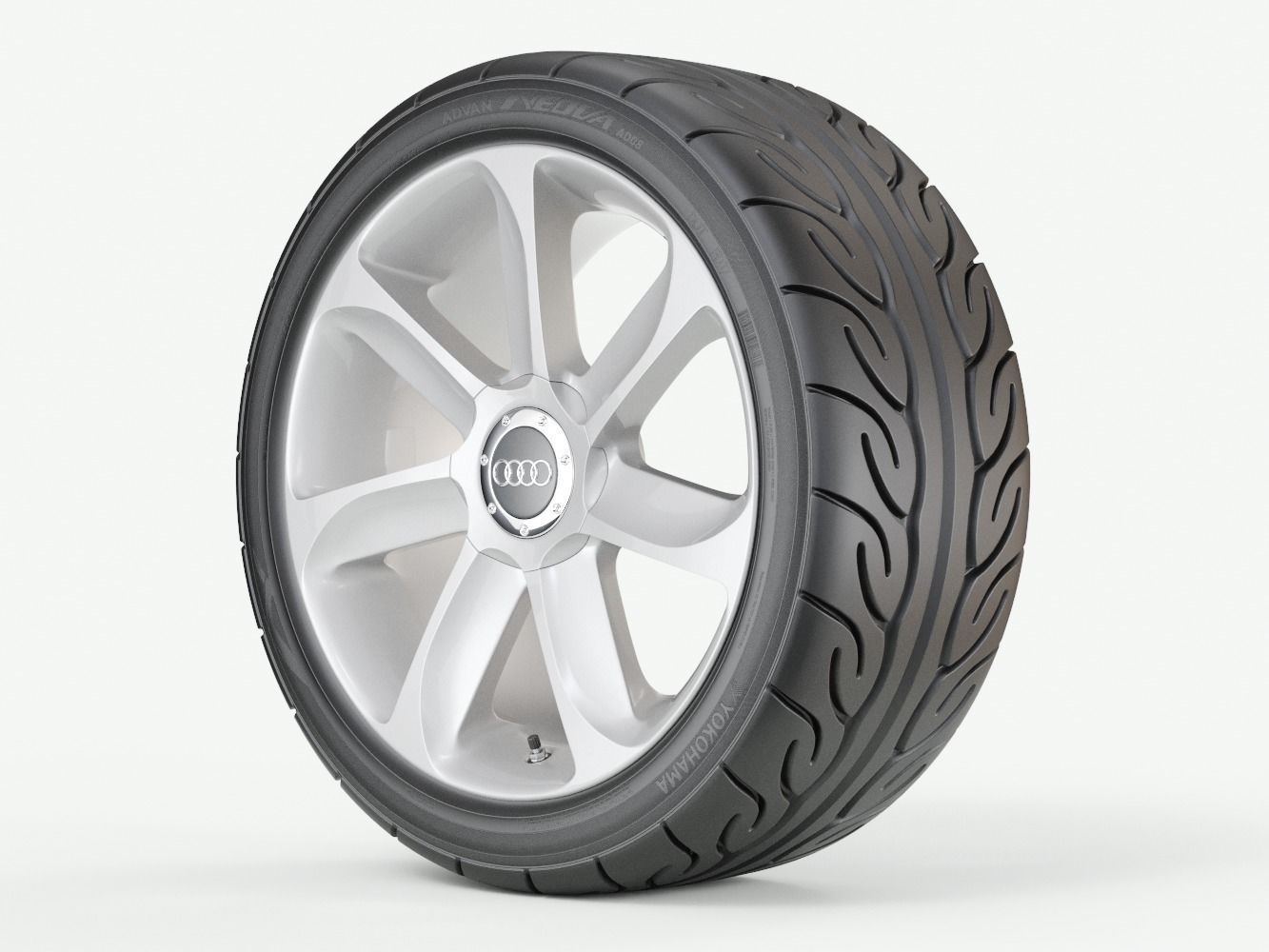 Performance Car Wheel 3D model_1