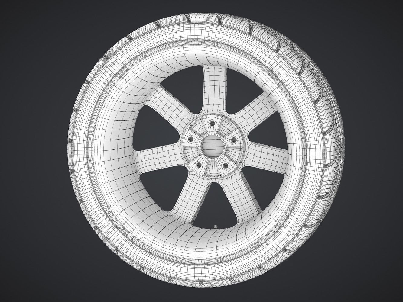 Performance Car Wheel 3D model_10