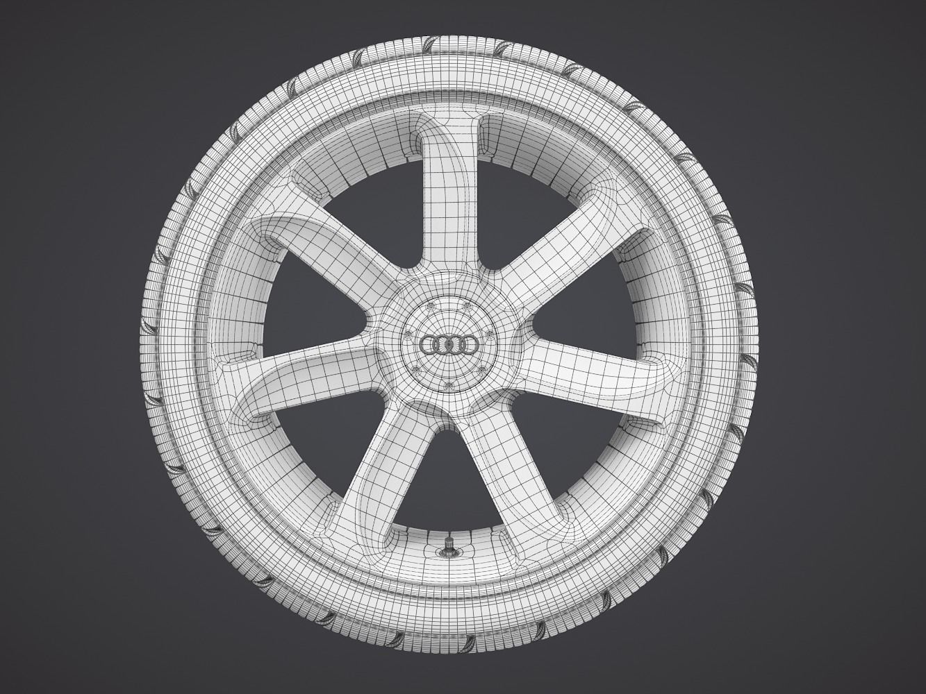 Performance Car Wheel 3D model_7