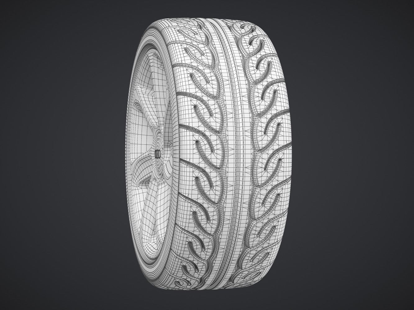 Performance Car Wheel 3D model_8