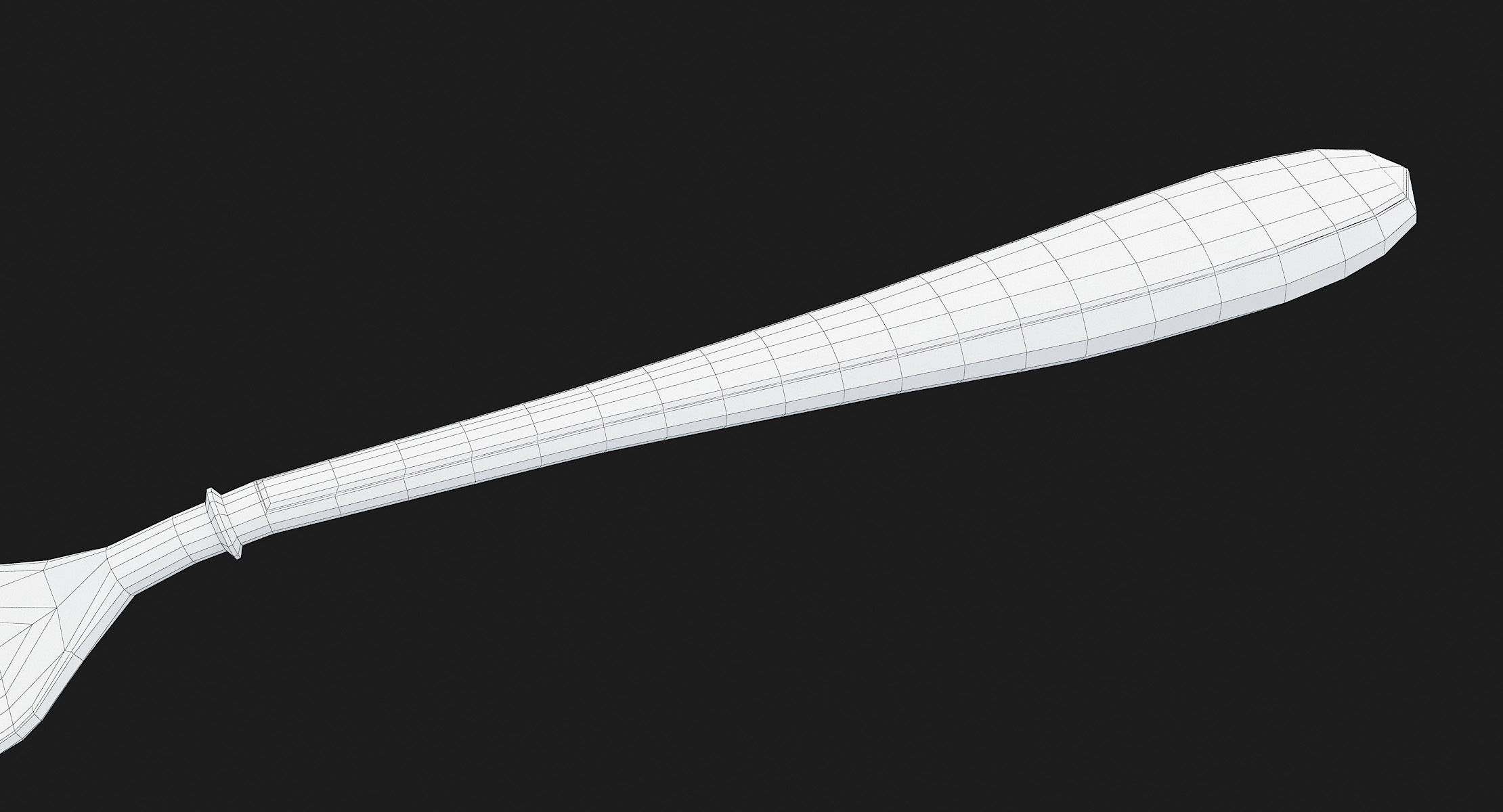 Fork Hipoly 3D model_29