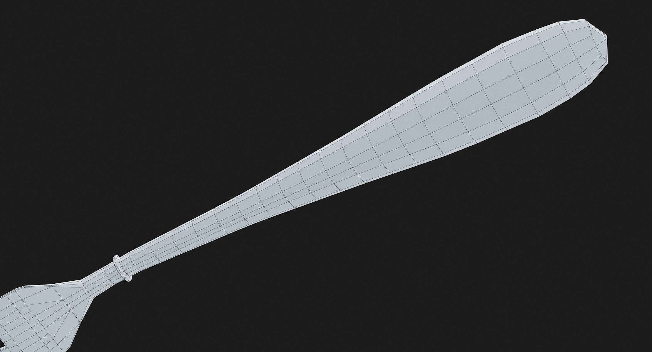 Fork Hipoly 3D model_27