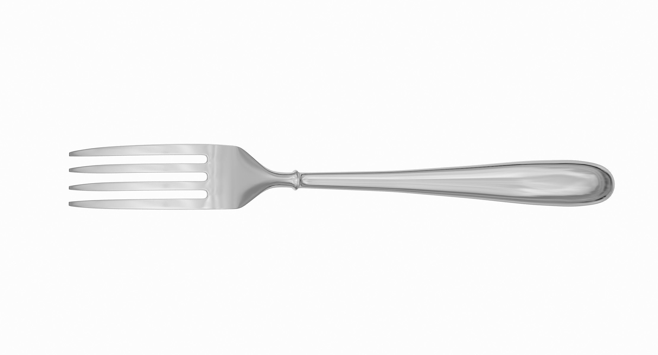 Fork Hipoly 3D model_12