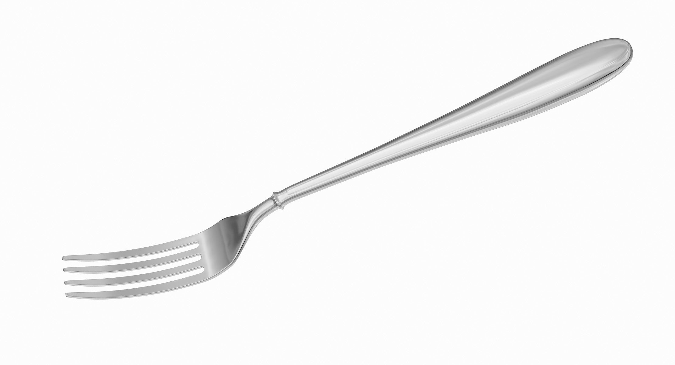 Fork Hipoly 3D model_2