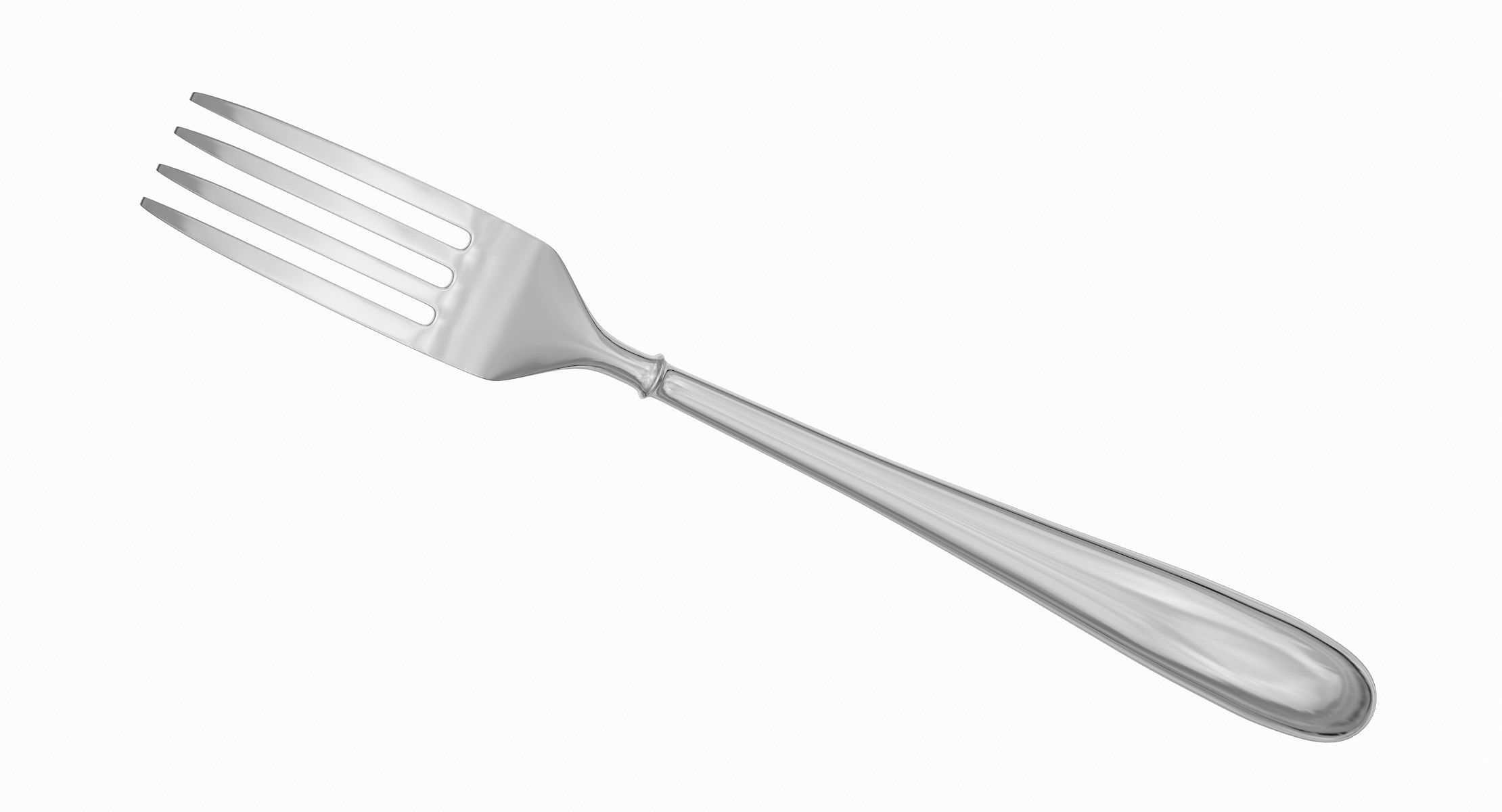 Fork Hipoly 3D model_14