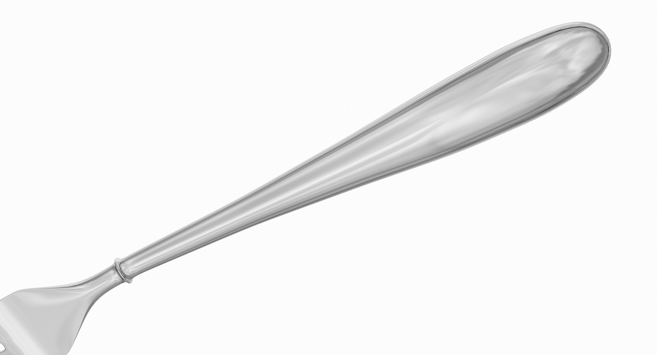 Fork Hipoly 3D model_7