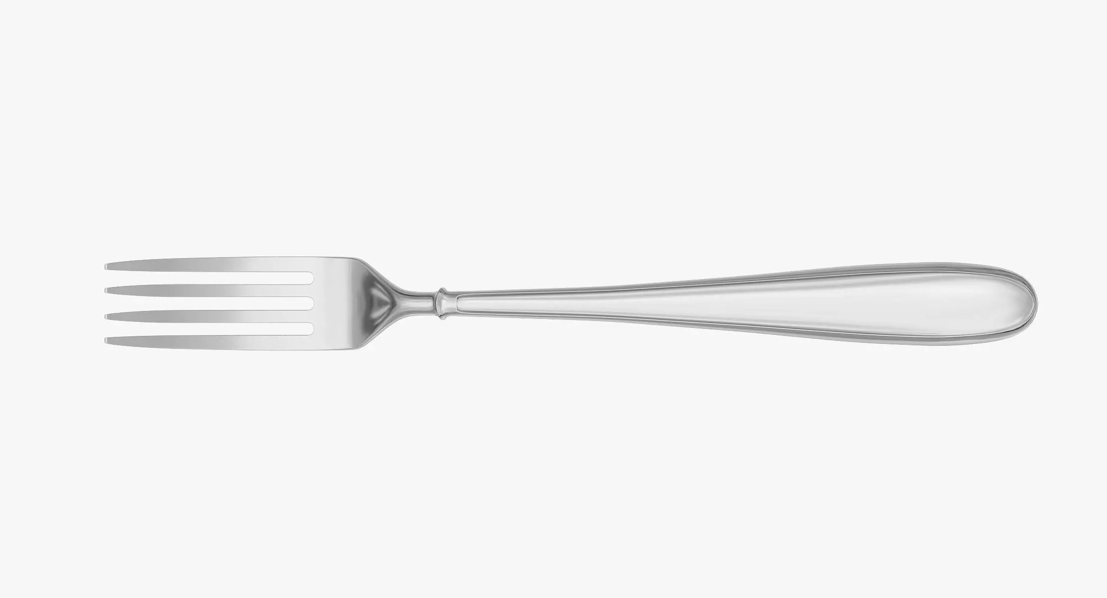 Fork Hipoly 3D model_0