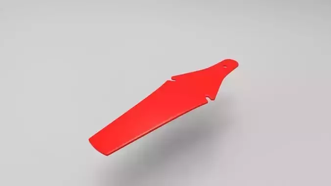 Rear Fender 3D Print Bicycle  Free 3D print model