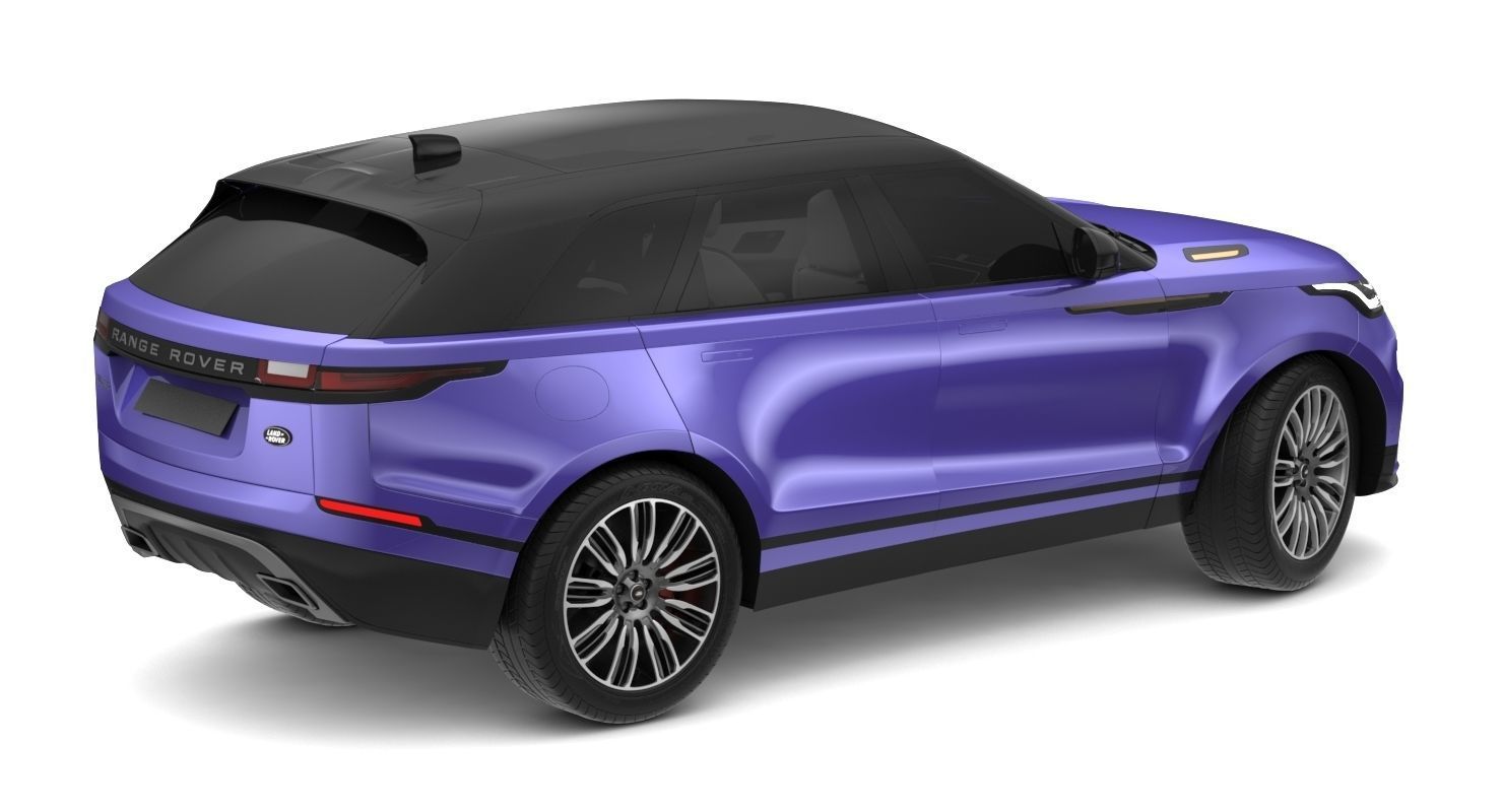 2018 Land Rover Range Rover Velar Byron Blue 3D model_6