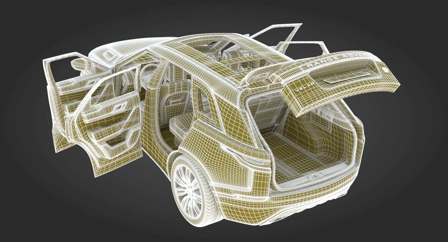 2018 Land Rover Range Rover Velar Byron Blue 3D model_34