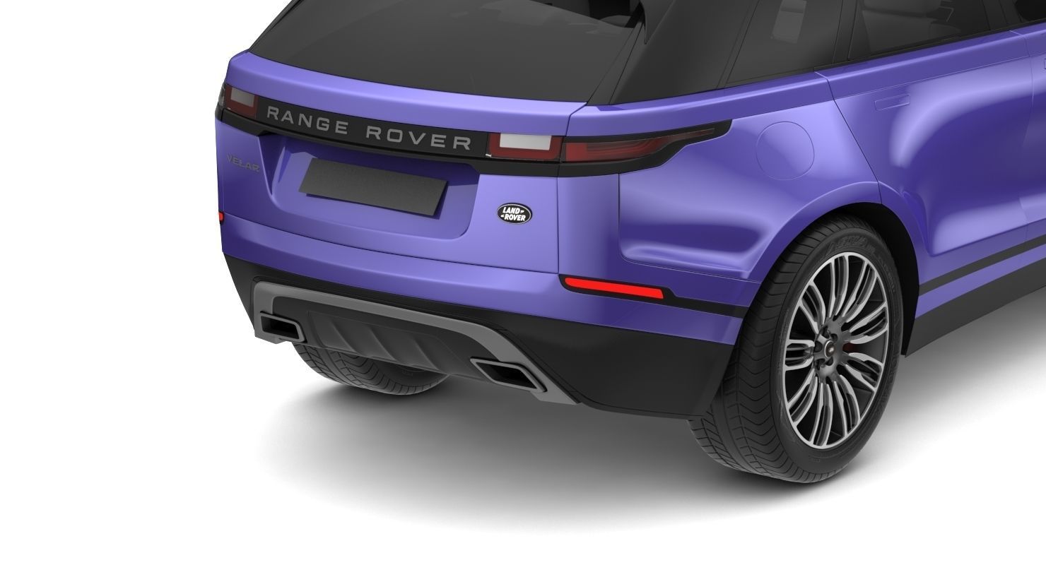 2018 Land Rover Range Rover Velar Byron Blue 3D model_13